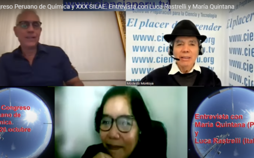 XXX Congreso Peruano de Química y XXX SILAE. Entrevista con Luca Rastrelli y María Quintana