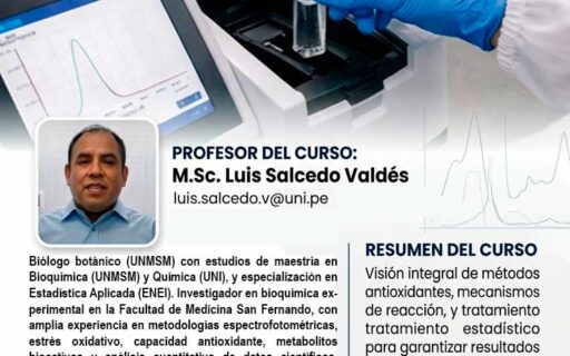 Curso: 𝗙𝘂𝗻𝗱𝗮𝗺𝗲𝗻𝘁𝗼𝘀 𝗾𝘂í𝗺𝗶𝗰𝗼𝘀 𝘆 𝗵𝗲𝗿𝗿𝗮𝗺𝗶𝗲𝗻𝘁𝗮𝘀 𝗮𝗻𝗮𝗹í𝘁𝗶𝗰𝗮𝘀 𝗽𝗮𝗿𝗮 𝗹𝗮 𝗲𝘃𝗮𝗹𝘂𝗮𝗰𝗶ó𝗻 𝗱𝗲 𝗹𝗮 𝗰𝗮𝗽𝗮𝗰𝗶𝗱𝗮𝗱 𝗮𝗻𝘁𝗶𝗼𝘅𝗶𝗱𝗮𝗻𝘁𝗲: 𝗱𝗲 𝗹𝗮 𝗿𝗲𝗮𝗰𝗰𝗶ó𝗻 𝗺𝗼𝗹𝗲𝗰𝘂𝗹𝗮𝗿 𝗮𝗹 𝗮𝗻á𝗹𝗶𝘀𝗶𝘀 𝗲𝘀𝘁𝗮𝗱í𝘀𝘁𝗶𝗰𝗼